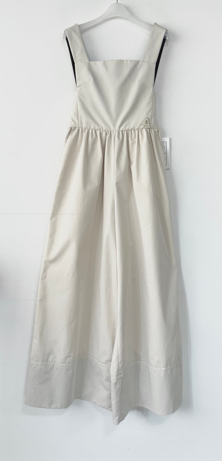 럭키슈에뜨 백 리본 포인트 와이드 점프수트 상품이미지2