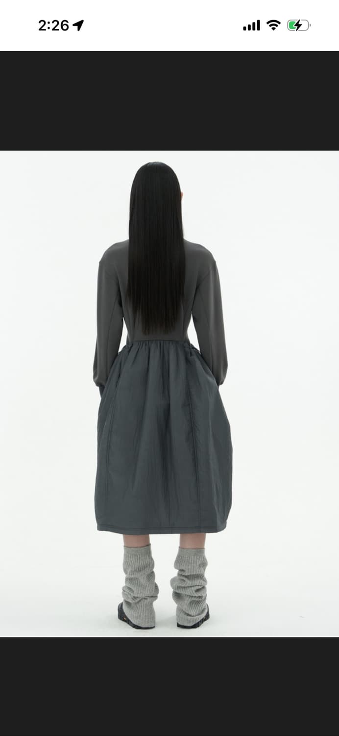 아모멘트 패딩원피스+패디드 후드베스트 상품이미지2