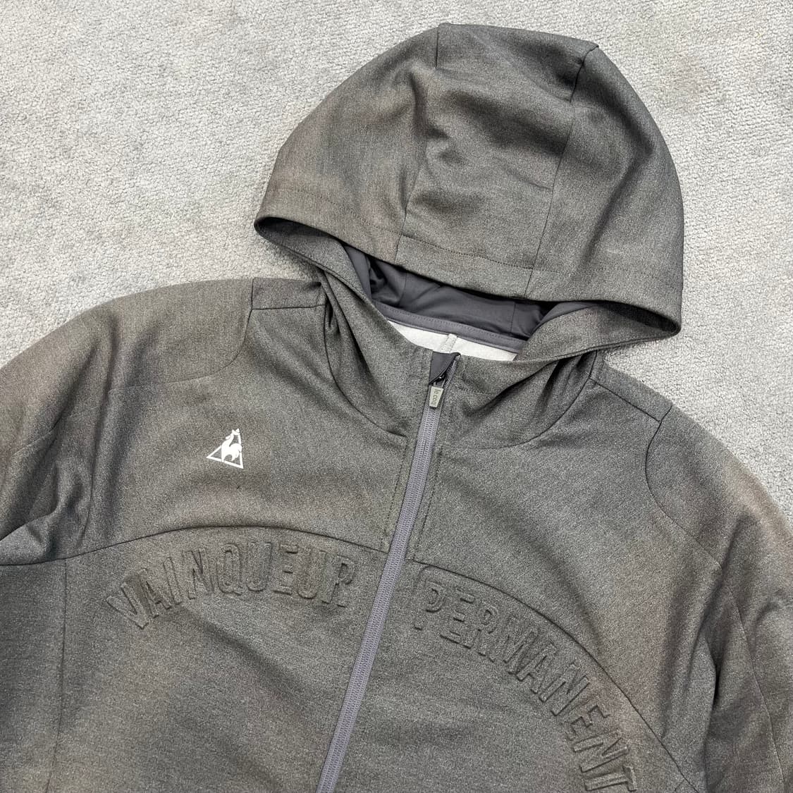 105 르꼬끄 후드 집업 자켓 그레이 상품이미지2