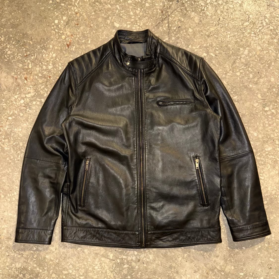 레이싱 양가죽 자켓 상품이미지1