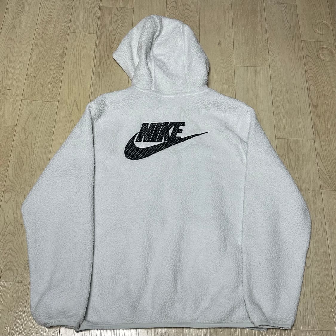 나이키 화이트 후리스 후드티 상품이미지1