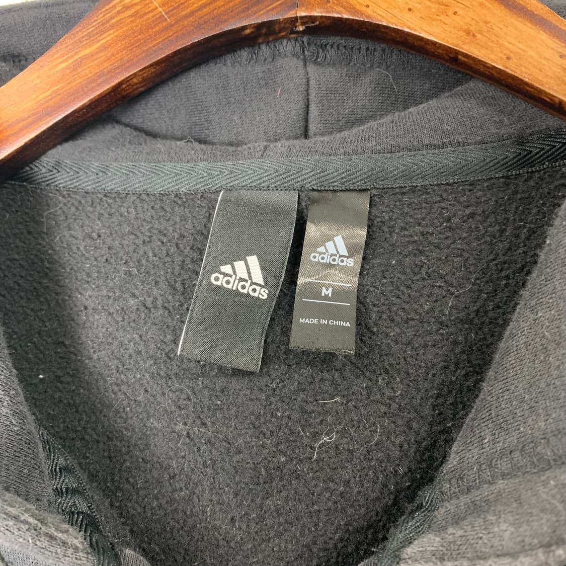 아디다스 블랙 사이드라인 후드집업 상품이미지6