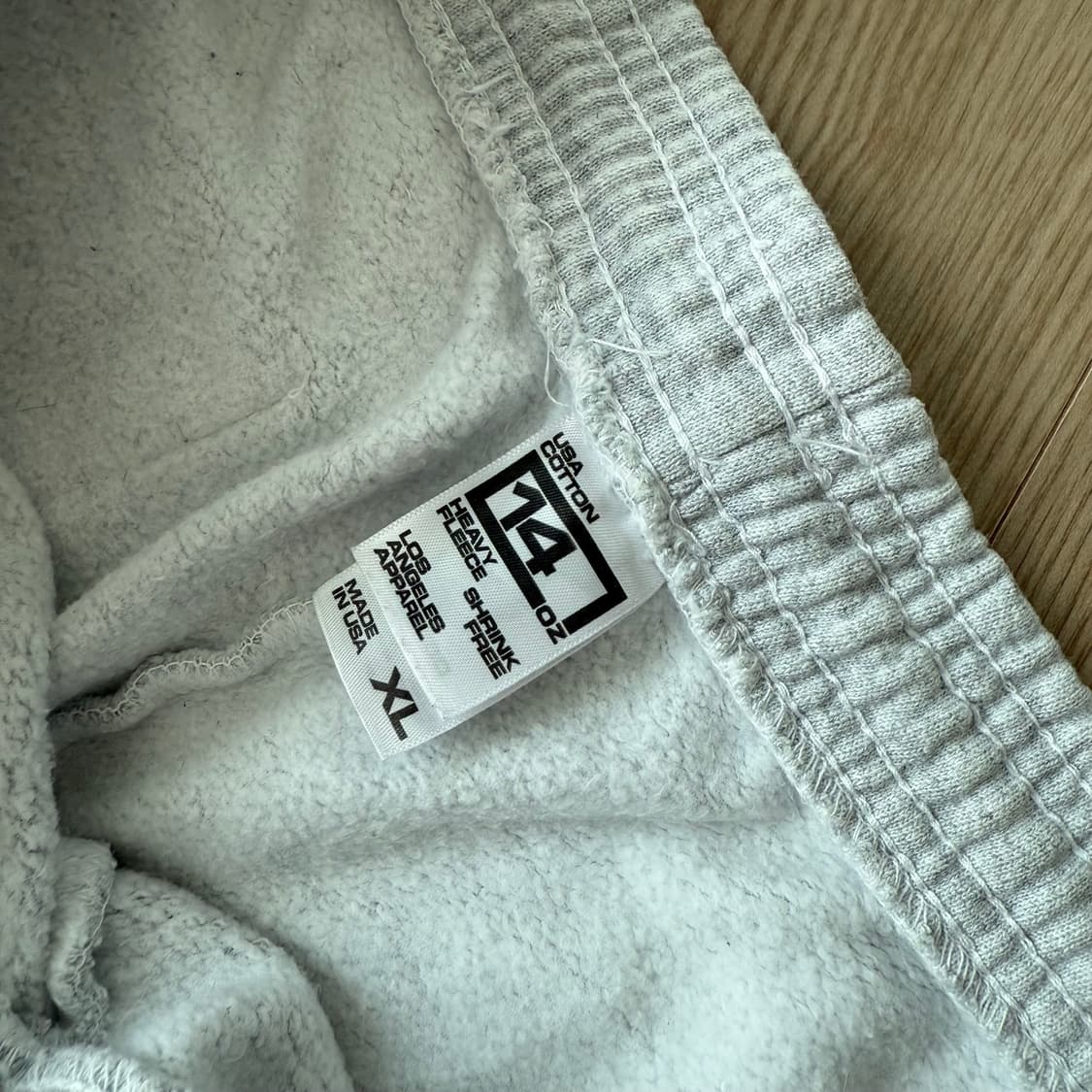 [XL]로스엔젤레스어패럴 14oz 헤비웨이트 스웻팬츠 멜란지 그레이 상품이미지6