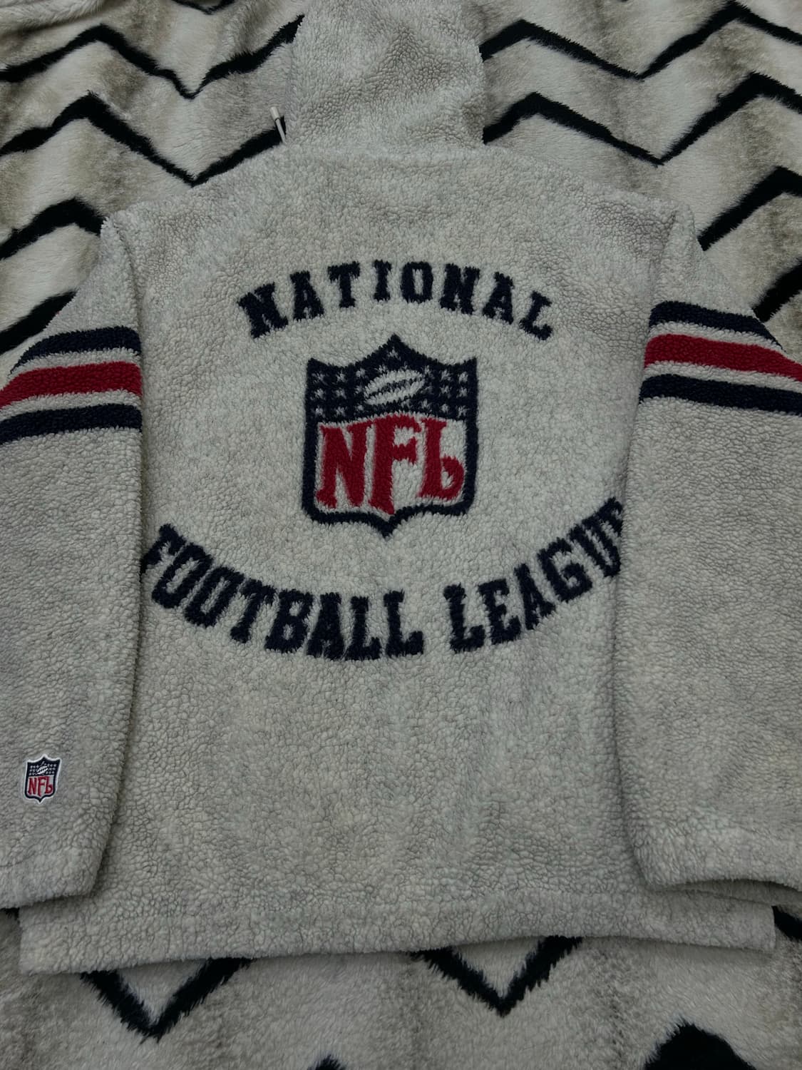 [실측XL]NFL 샌프란시스코 헤비 플리스 후드자켓/아이보리 상품이미지2