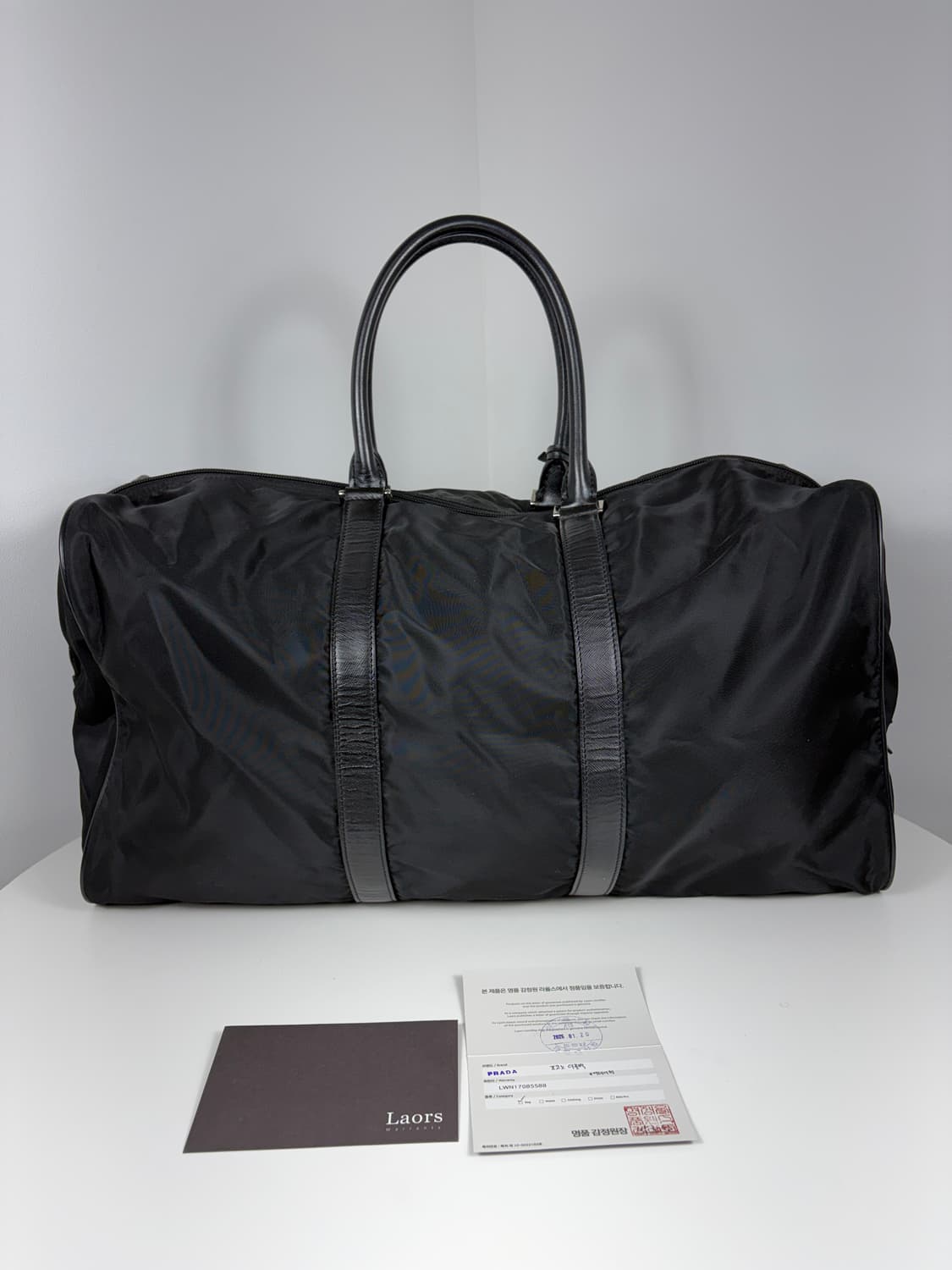 프라다 나일론 보스턴백 골프가방 여행가방 상품이미지5