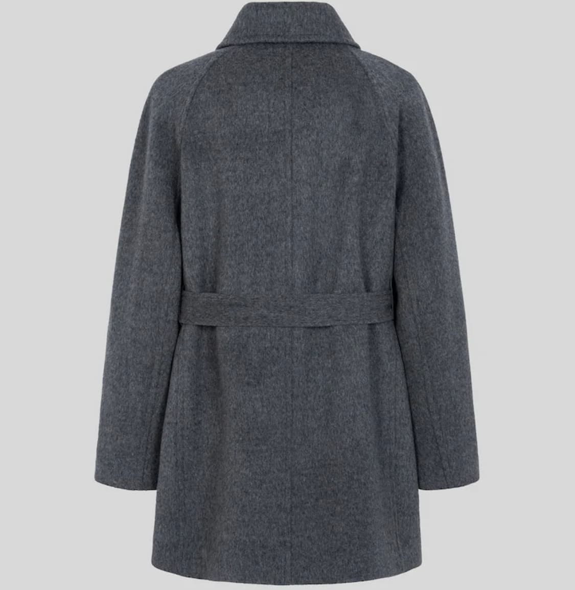 구호 플러스 벨티드 미디 코트 - 그레이 상품이미지4