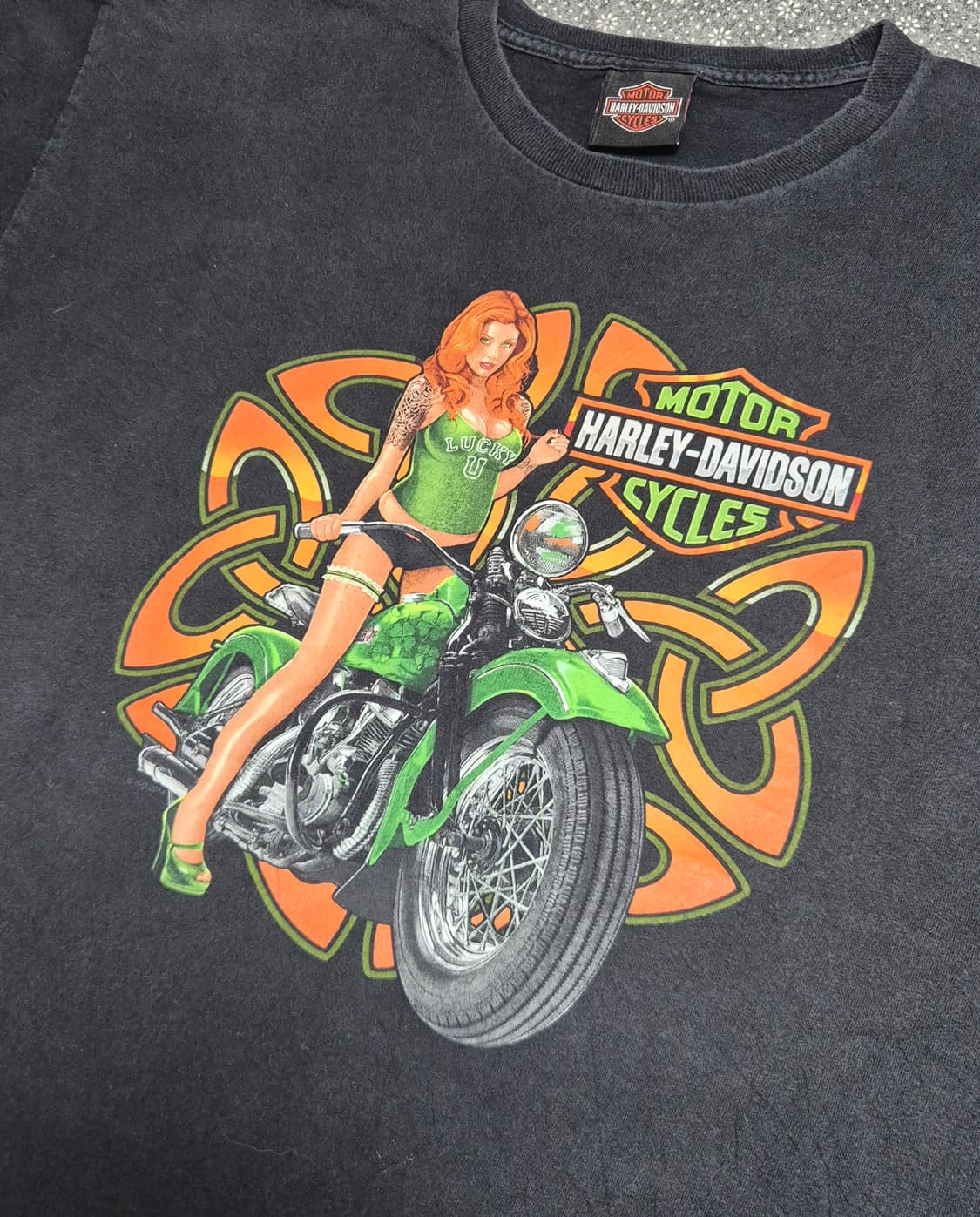 [L] 할리데이비슨 핀업걸 티셔츠 -354 상품이미지2