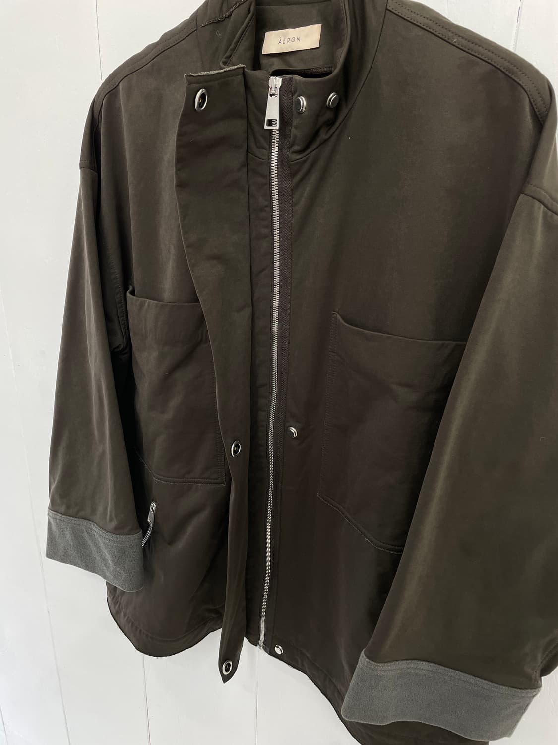 AERON 하프 집업 자켓 카키브라운 상품이미지7