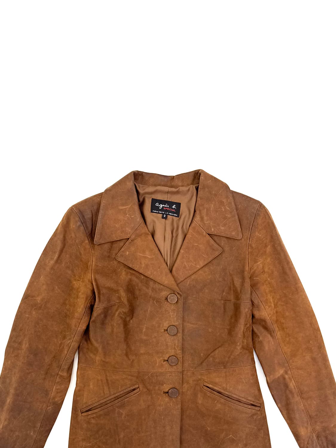 Agnes.b Waxed Leather Coat/ 2 상품이미지5