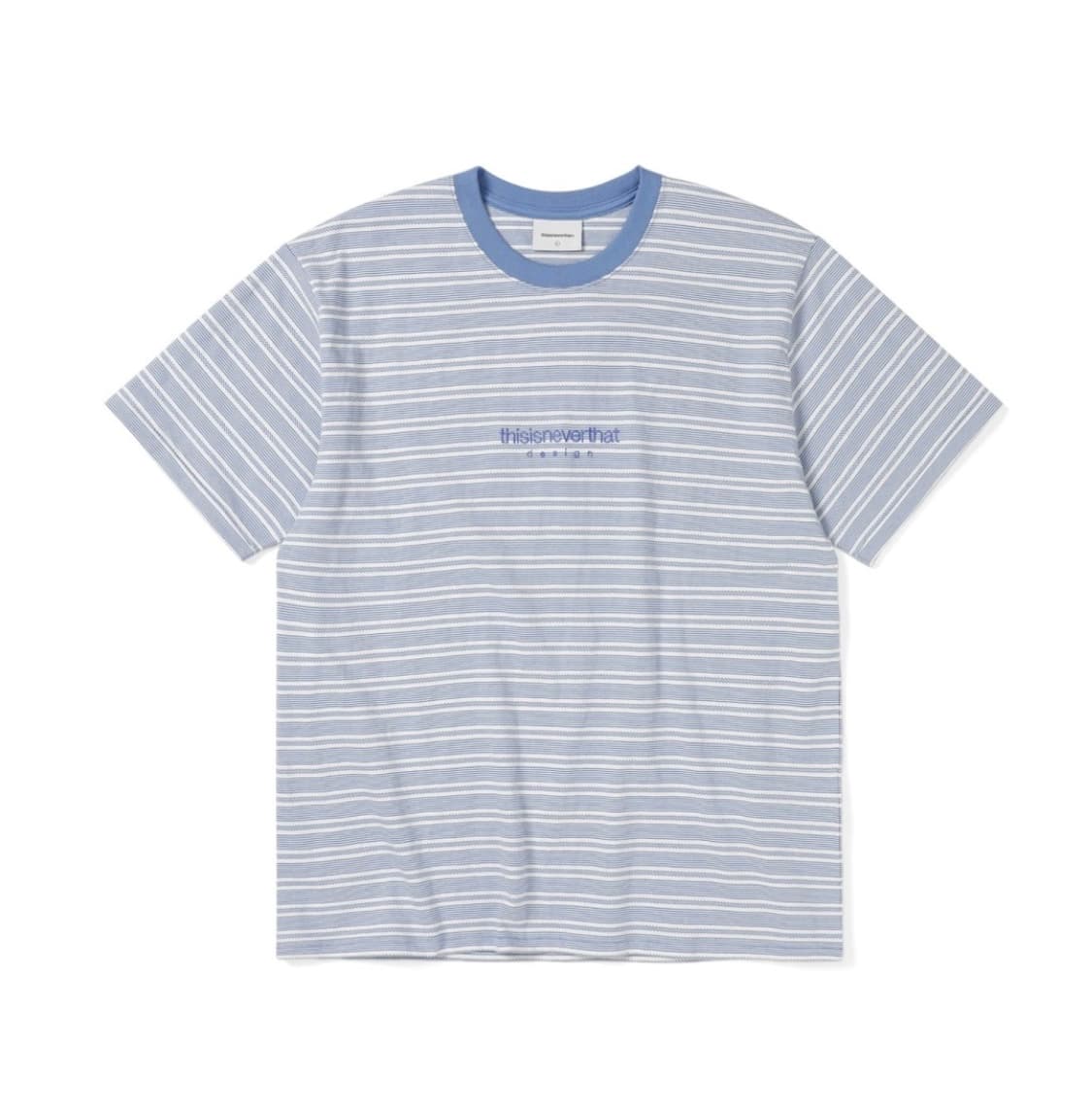 디스이즈네버댓 Micro striped tee Hazy Blue(미개봉) 상품이미지1