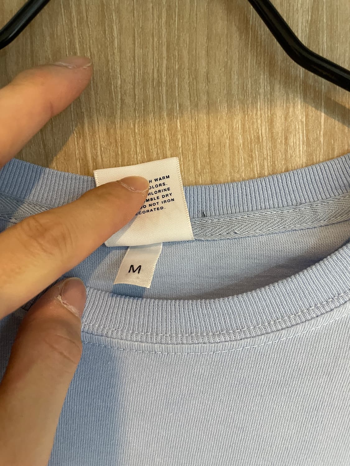 NOAH 포켓 반팔 티셔츠 스카이블루 (M, 새제품) 상품이미지4