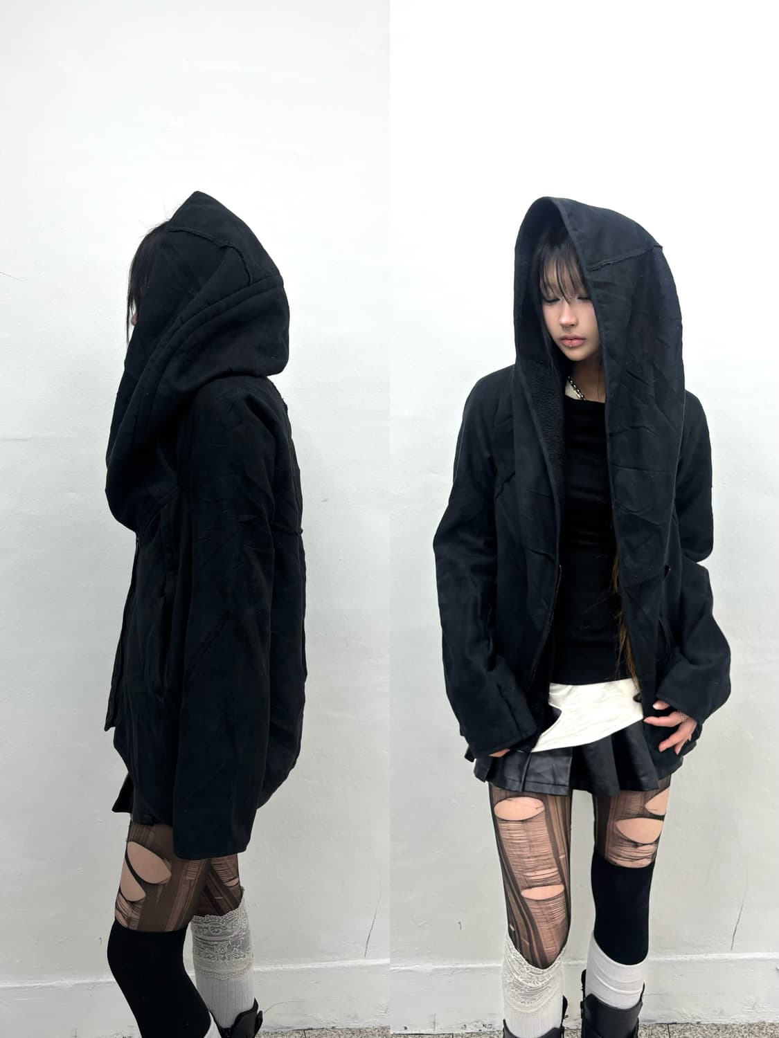 Ninja hood leather jacket  상품이미지1