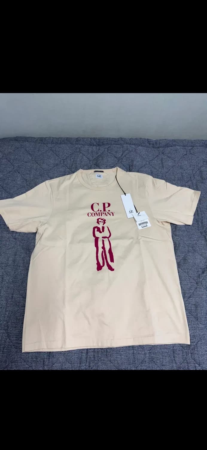 CP컴퍼니 반팔 티셔츠 아이보리 새상품(XL) 상품이미지3