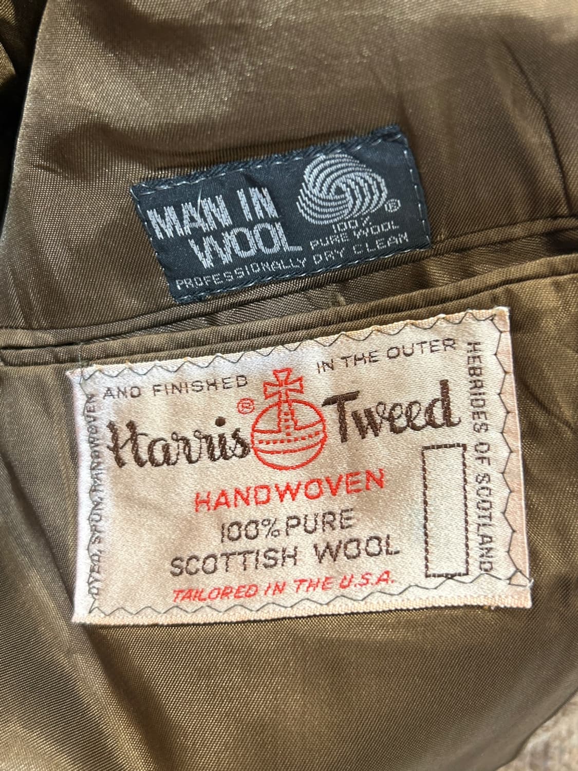 해리스트위드 헤링본 울 블레이저 자켓 상품이미지5