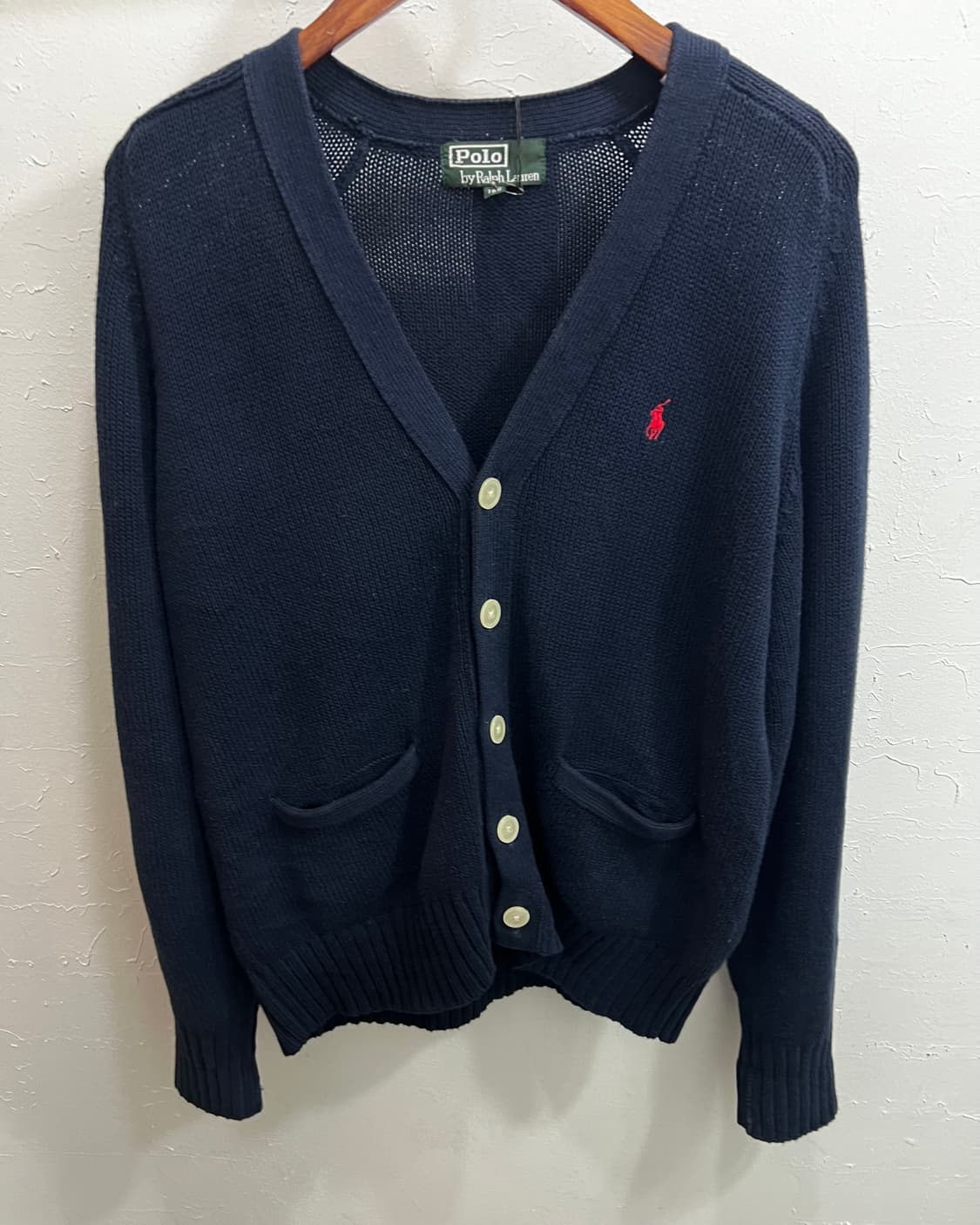 폴로 랄프로렌 레드 포니 네이비 가디건 🍭 상품이미지4