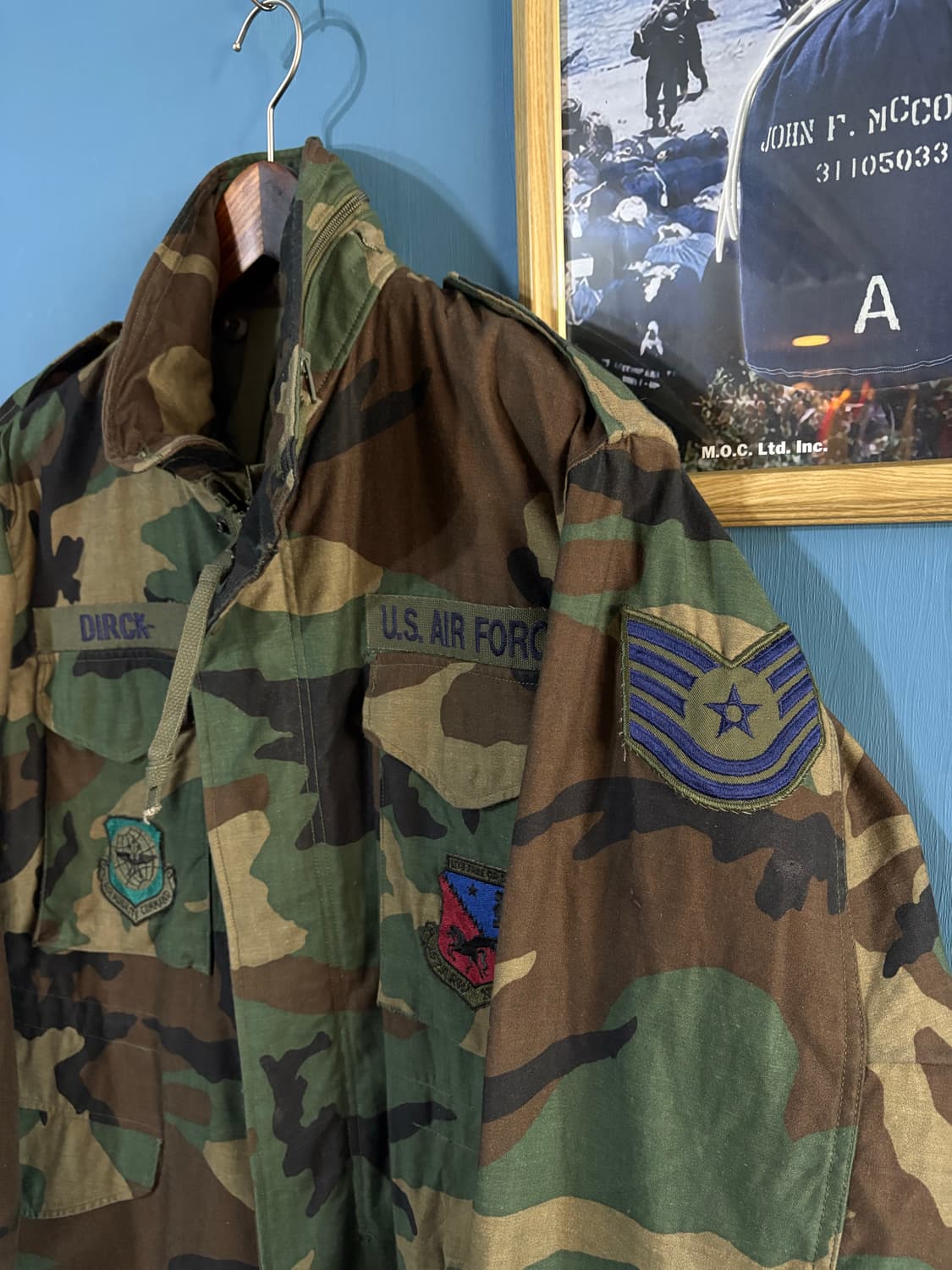 80‘s U.S Army Woodland Camo M-65 Field  상품이미지2