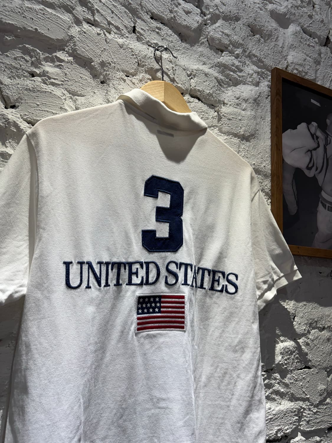 폴로 빅포니 USA 성조기 커스텀 카라 반팔티셔츠 상품이미지4