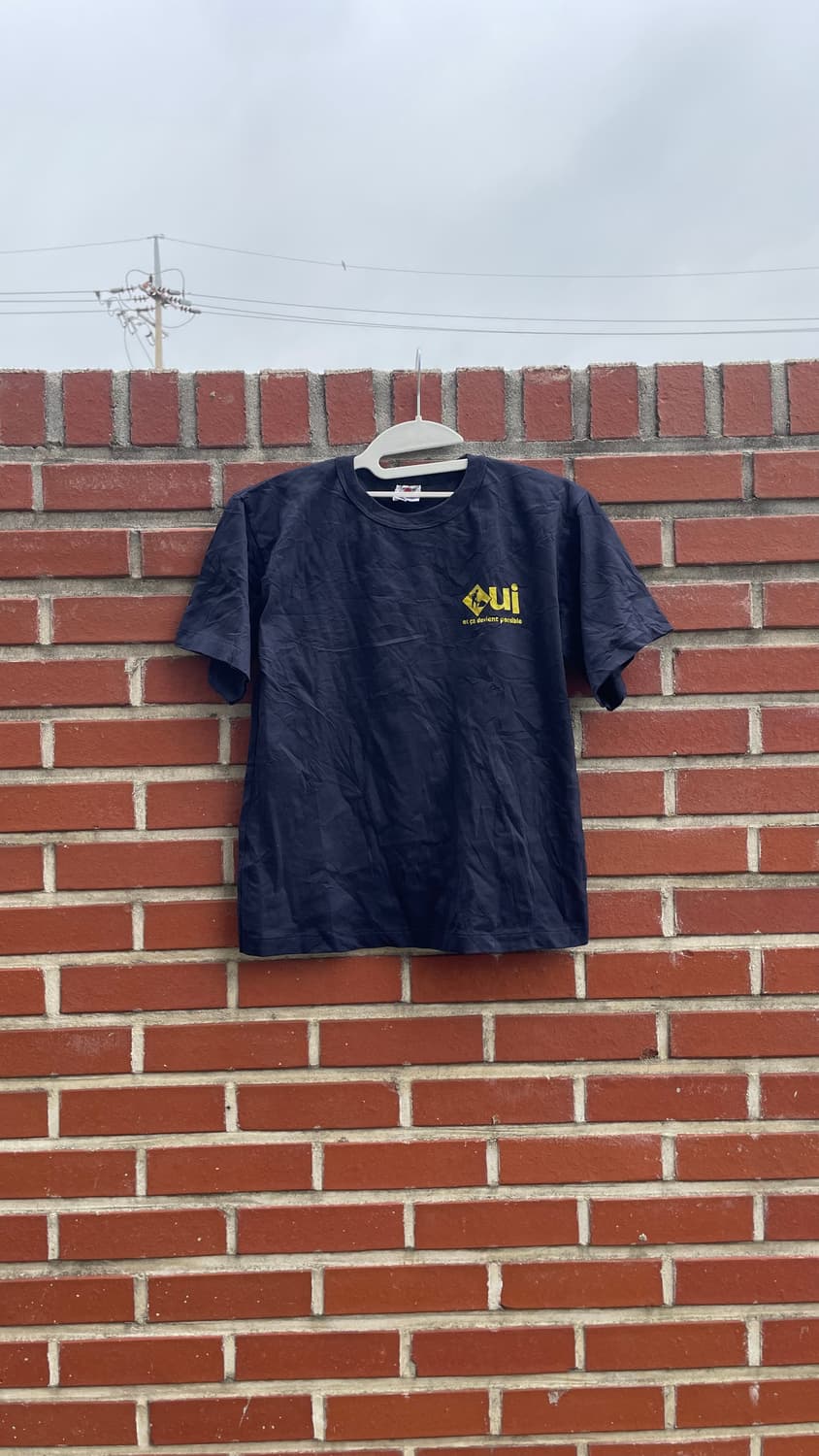 UI 프린팅 반팔 티셔츠 네이비 상품이미지2