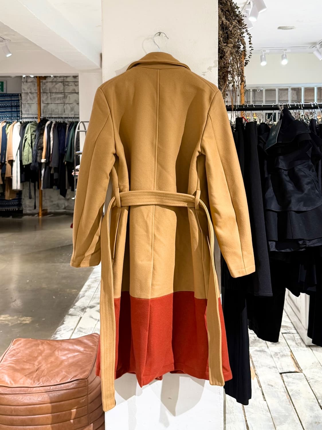 포츠 1961 카멜 레드 투톤 벨트 코트 상품이미지6