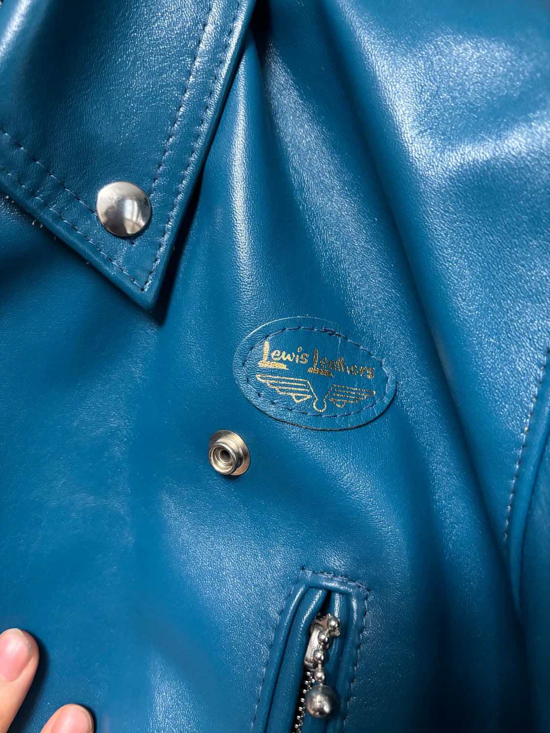 루이스레더 Lewis Leathers 391 40t 타코이즈 상품이미지2