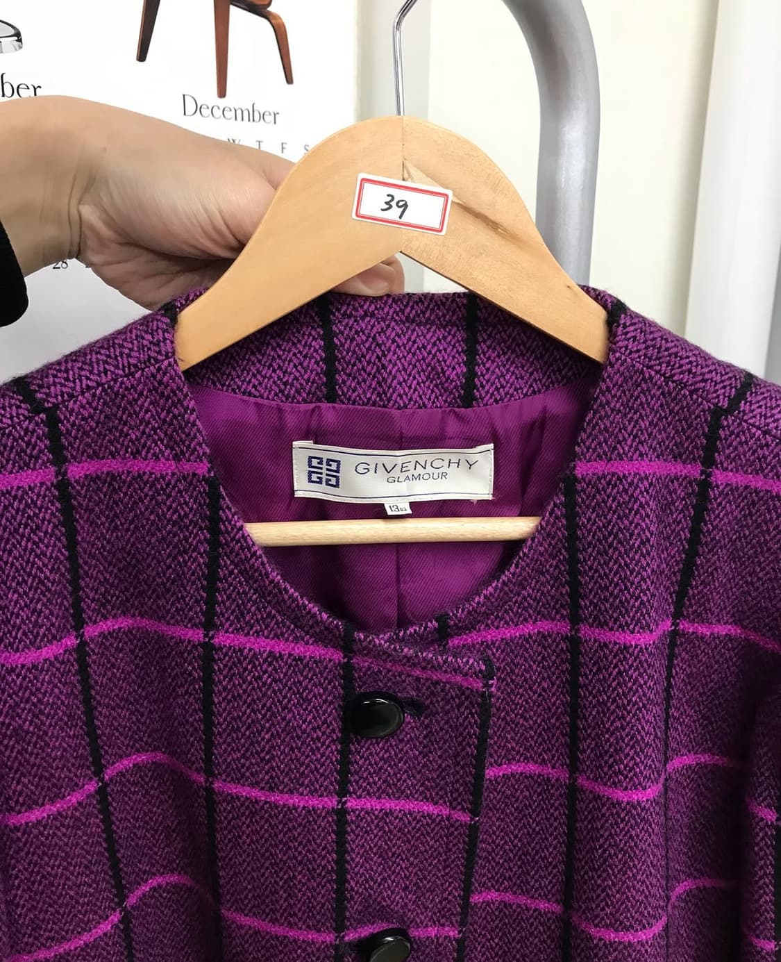 지방시 라운드 울 트위드 자켓 상품이미지2