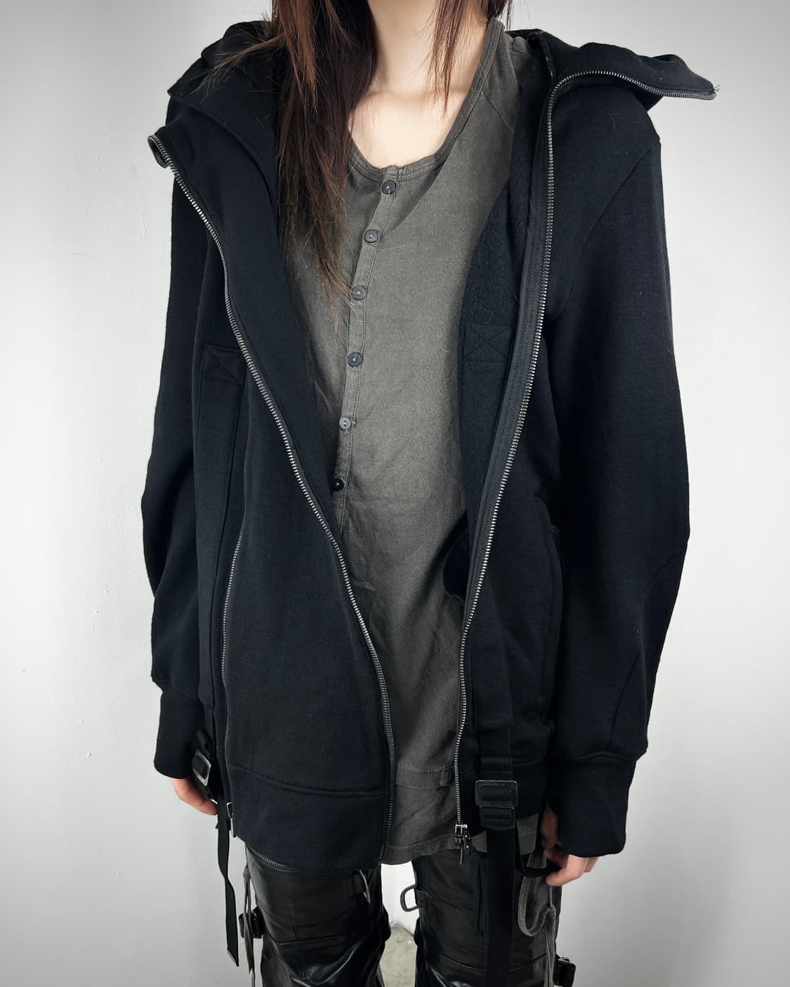 D.HYGEN DOUBLE ZIP SUSPENDER HOOD JACKET 상품이미지5