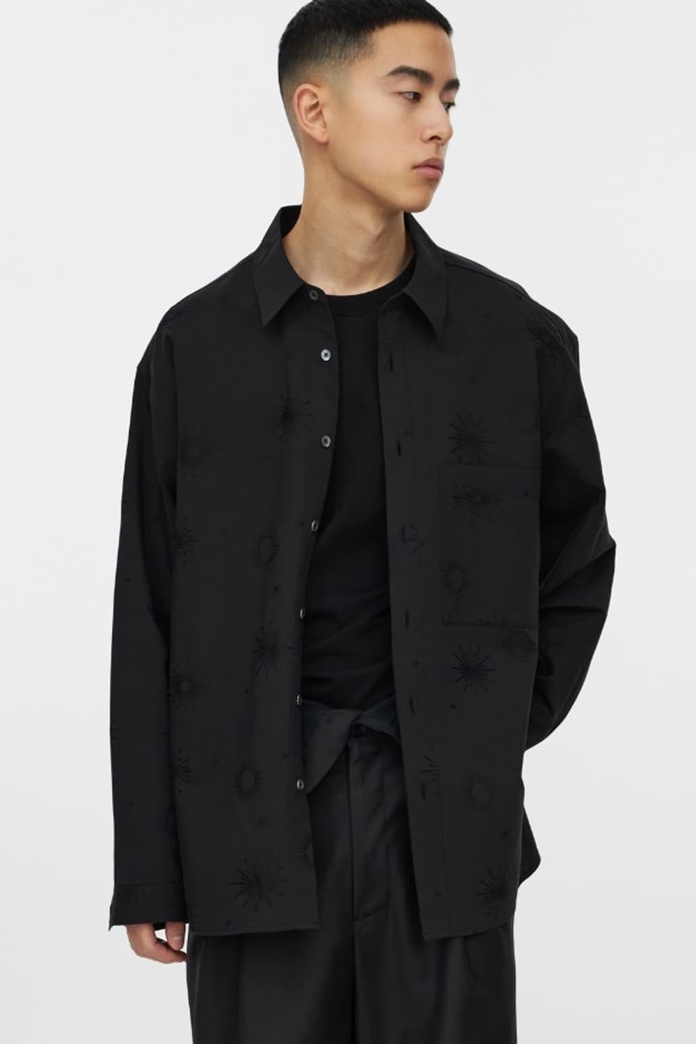 Youth 23ss loosed Shirt Black Jacquard S 상품이미지1