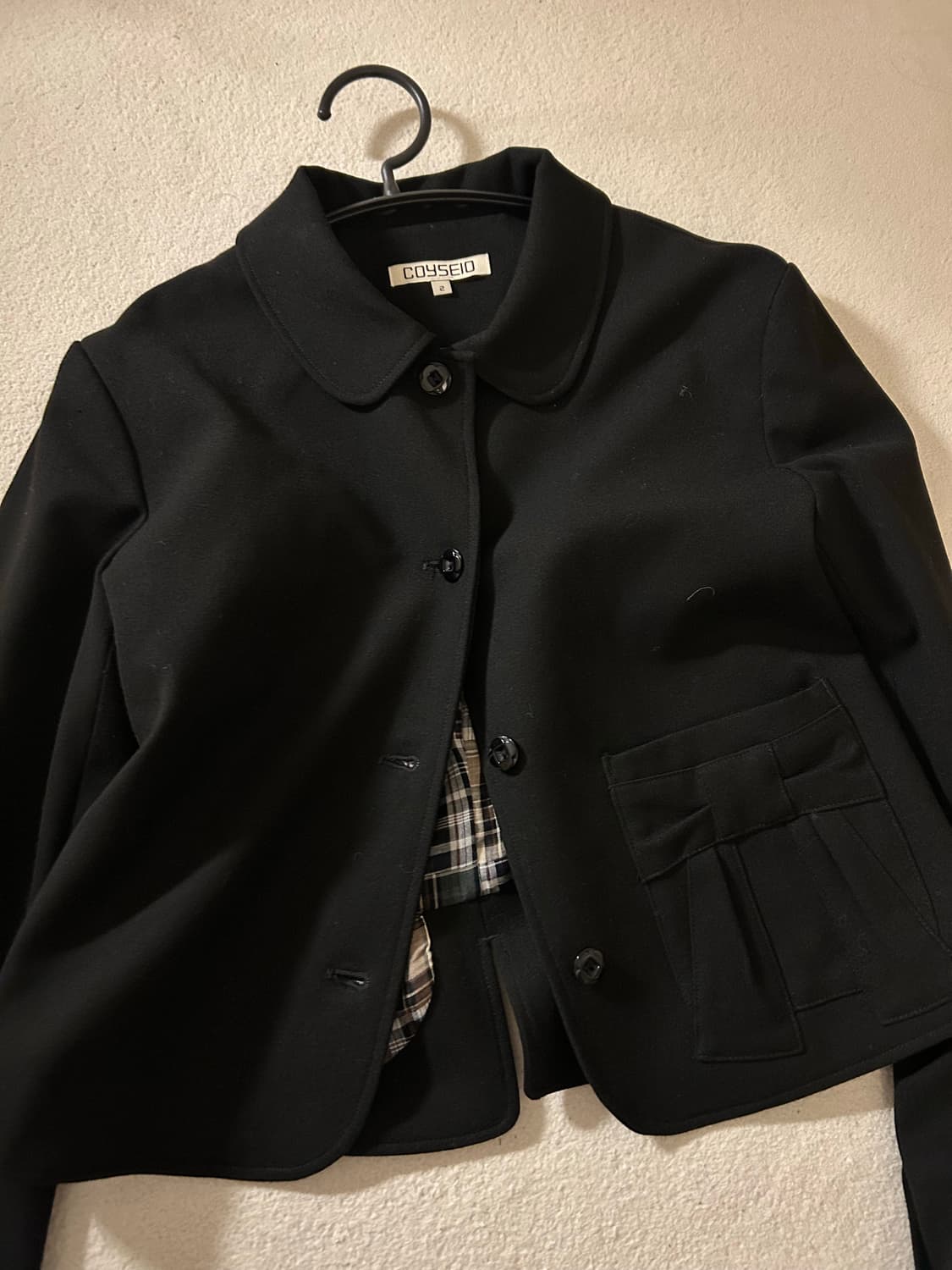 코이세이오 리본 자켓 블랙 2사이즈 상품이미지2