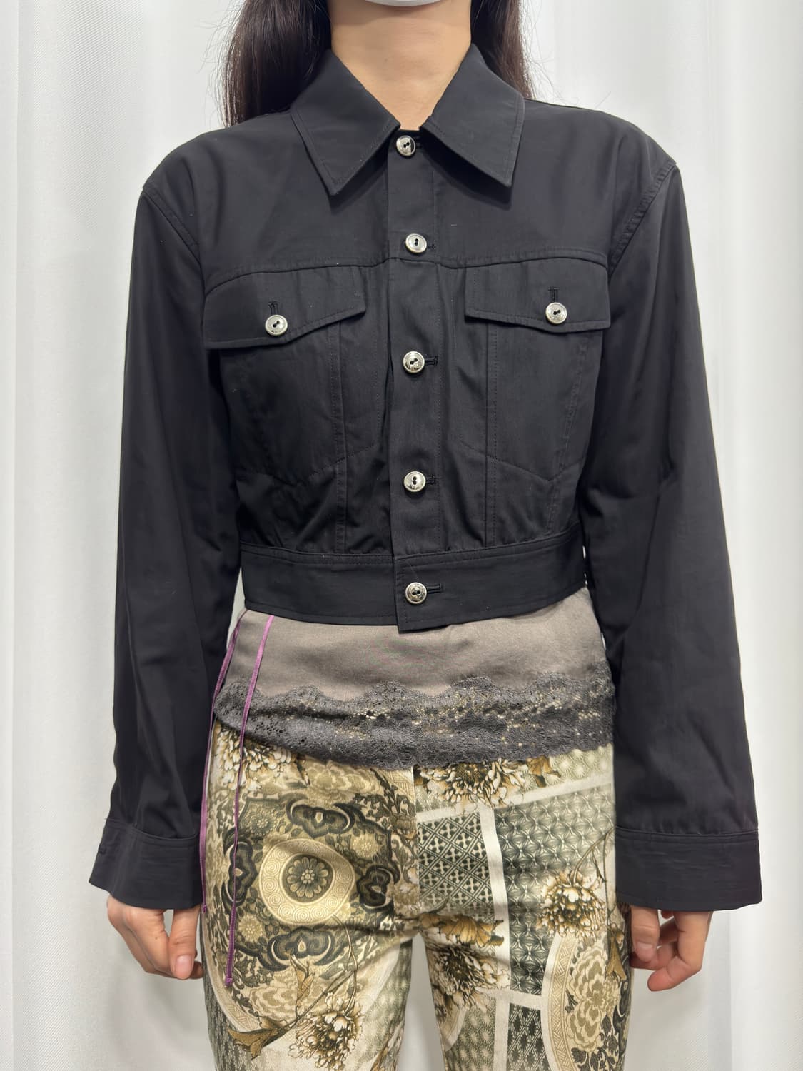 nicole button crop jacket 상품이미지1