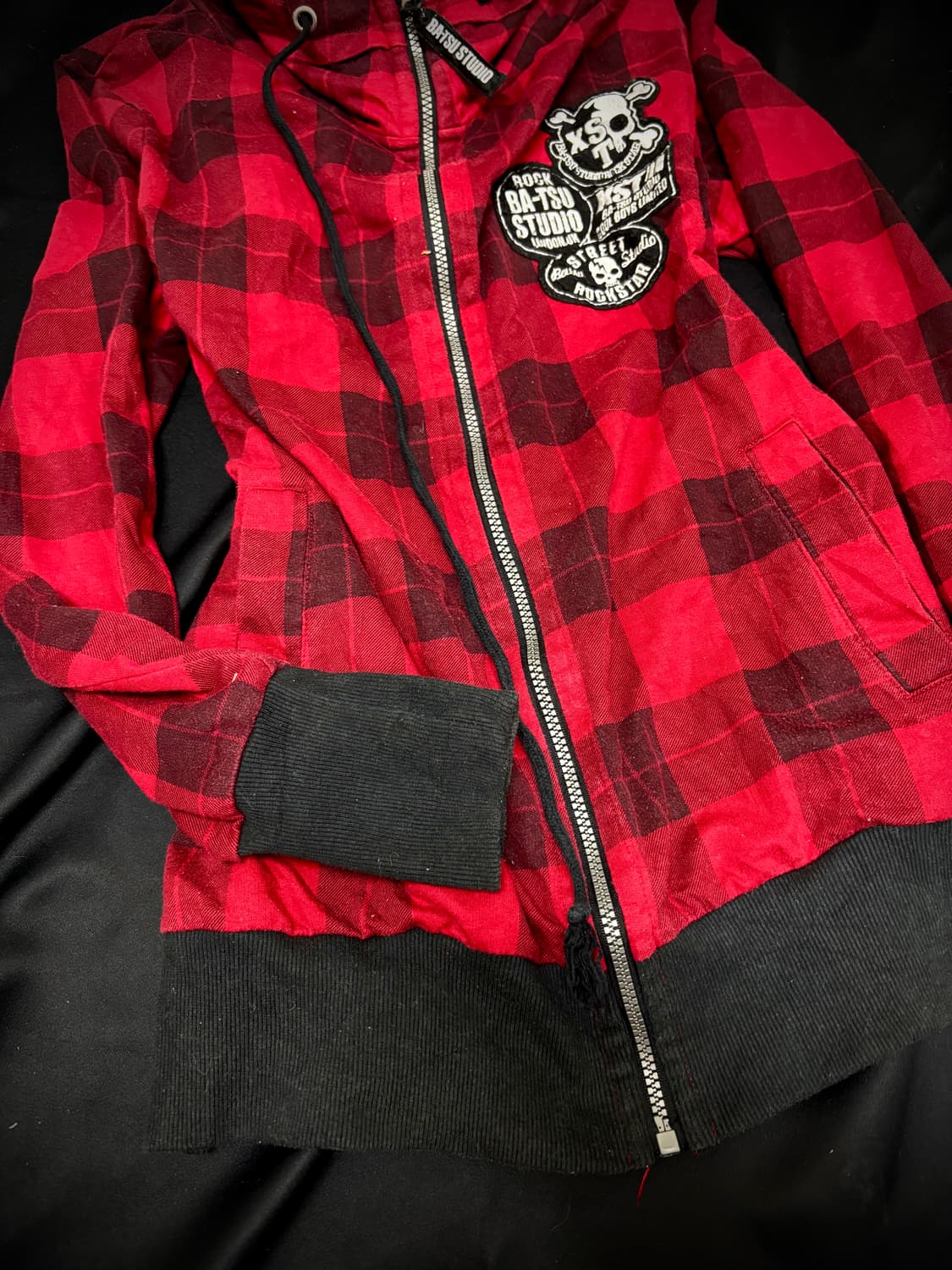 [BA-TSU]Skull Patch Bono Hoodie Zip Up 상품이미지7