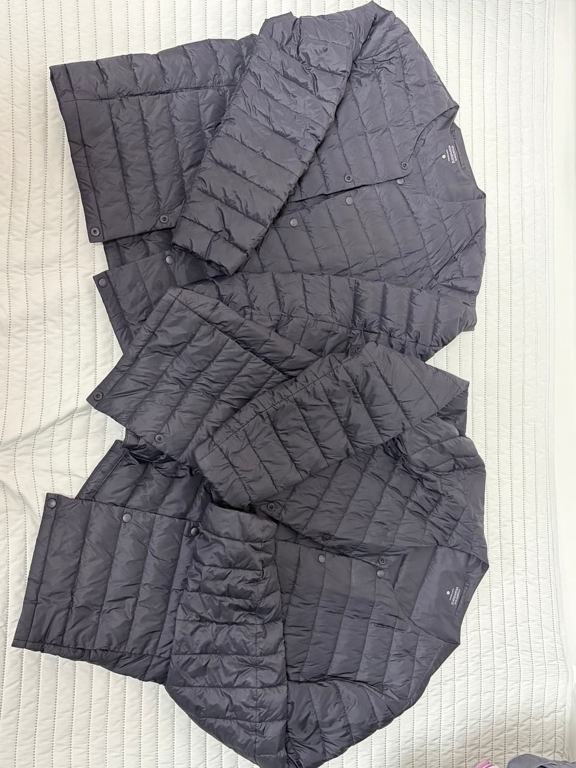 무신사 스탠다드 트랜스폼 라운드 넥 라이트 다운 재킷 [블랙] M 상품이미지1