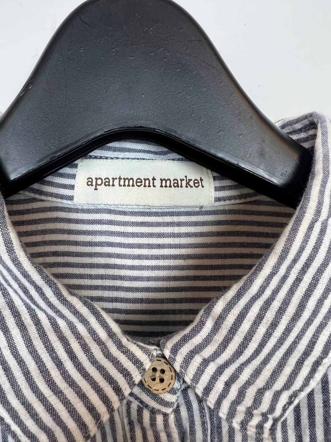 T100 APARTMENT 스트라이프 셔츠 M 상품이미지3
