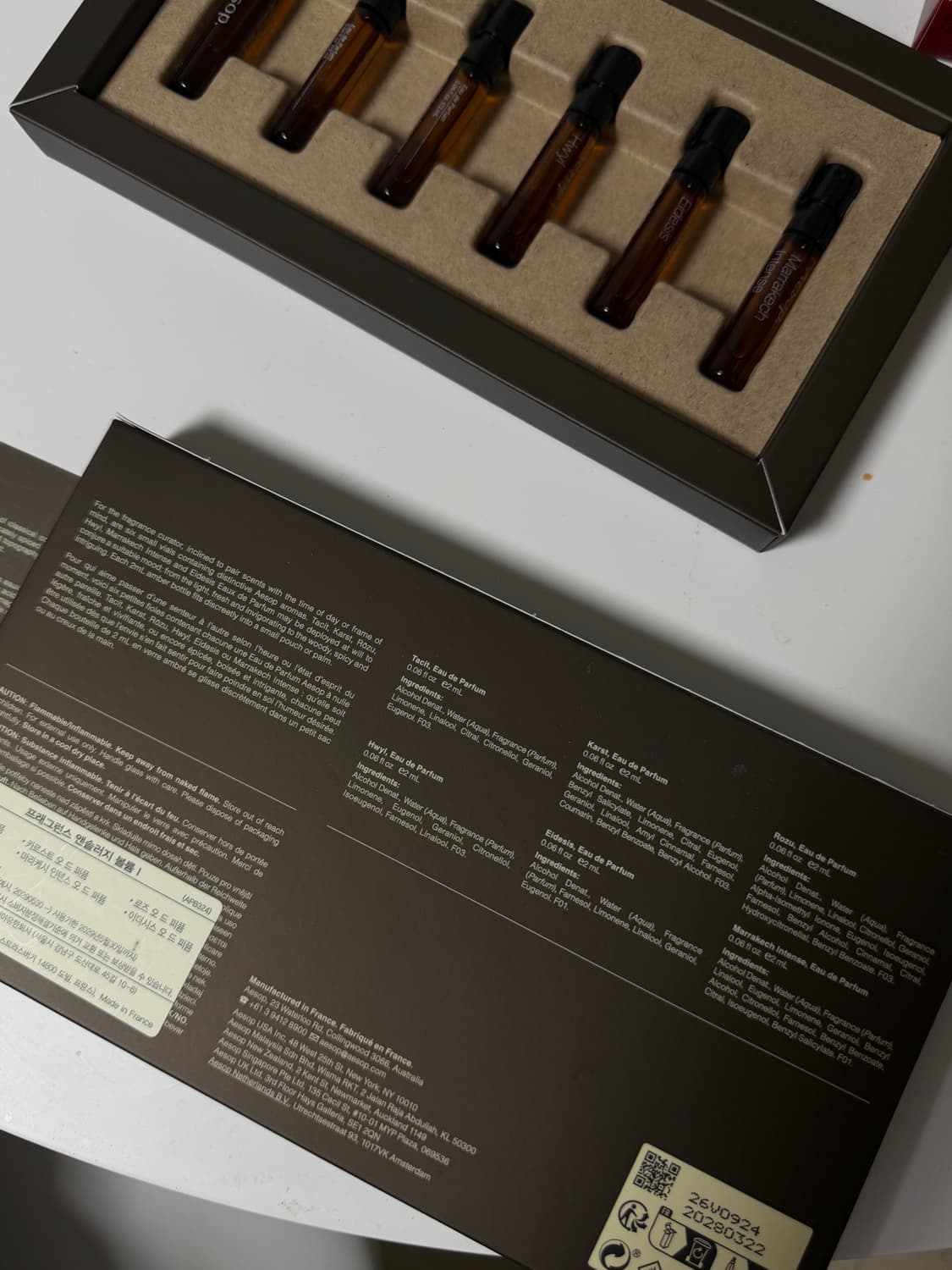 이솝 디스커버리 향수 바이알 6종 상품이미지2