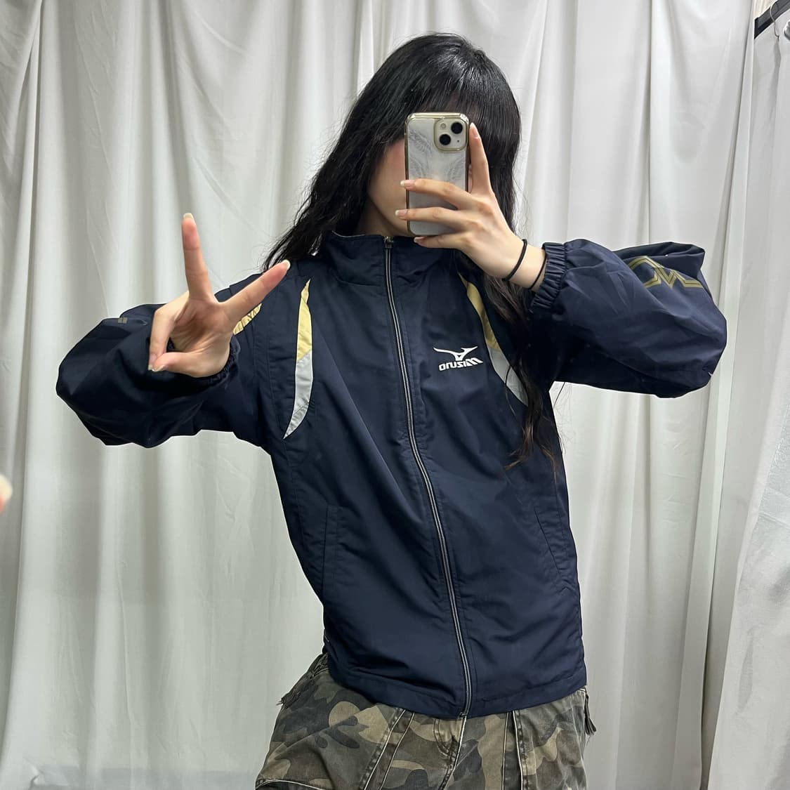 Mizuno navy wind break jacket 상품이미지2