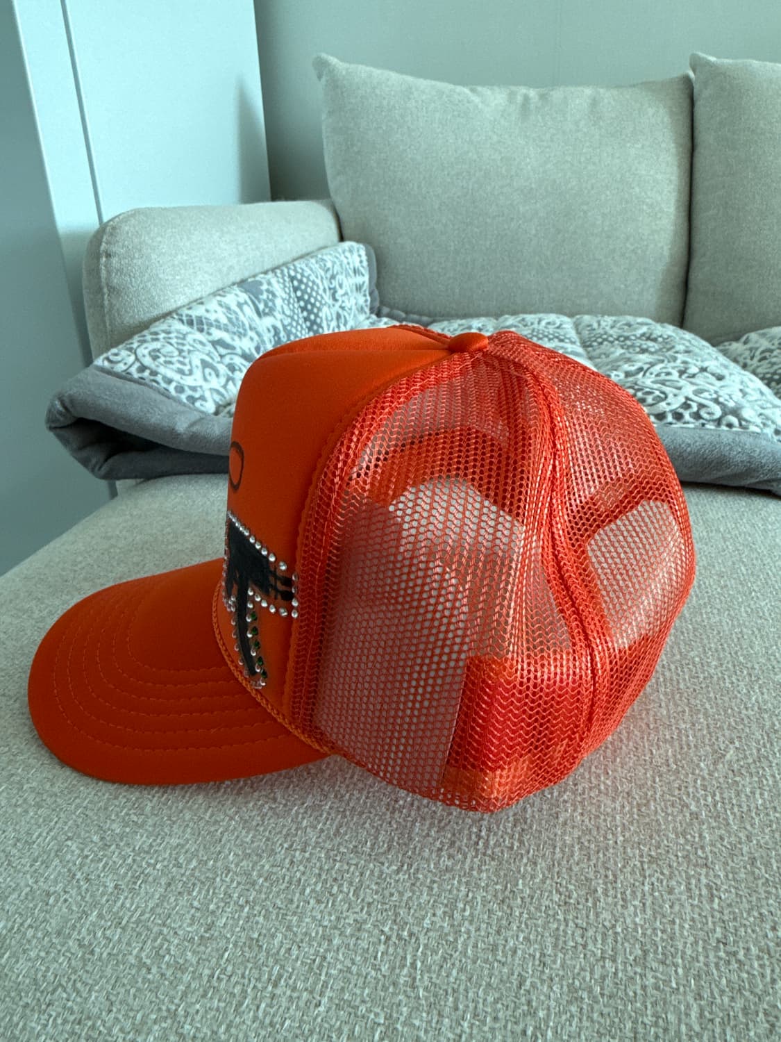 Skoloct 갱 머니 💲🔫스냅백 오렌지 상품이미지3