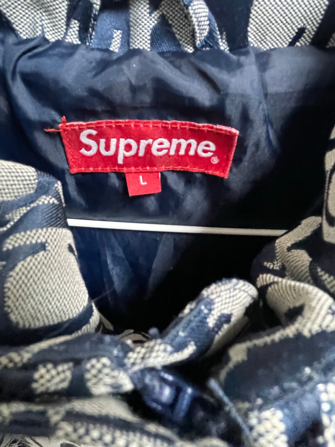 슈프림 fuck 자카드 패딩/L 상품이미지2