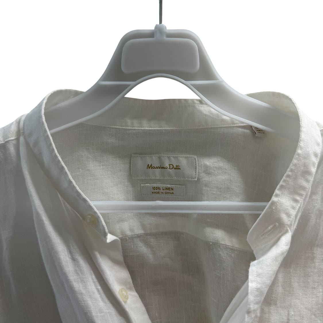 [L] 마시모두띠 화이트 린넨 셔츠 상품이미지5