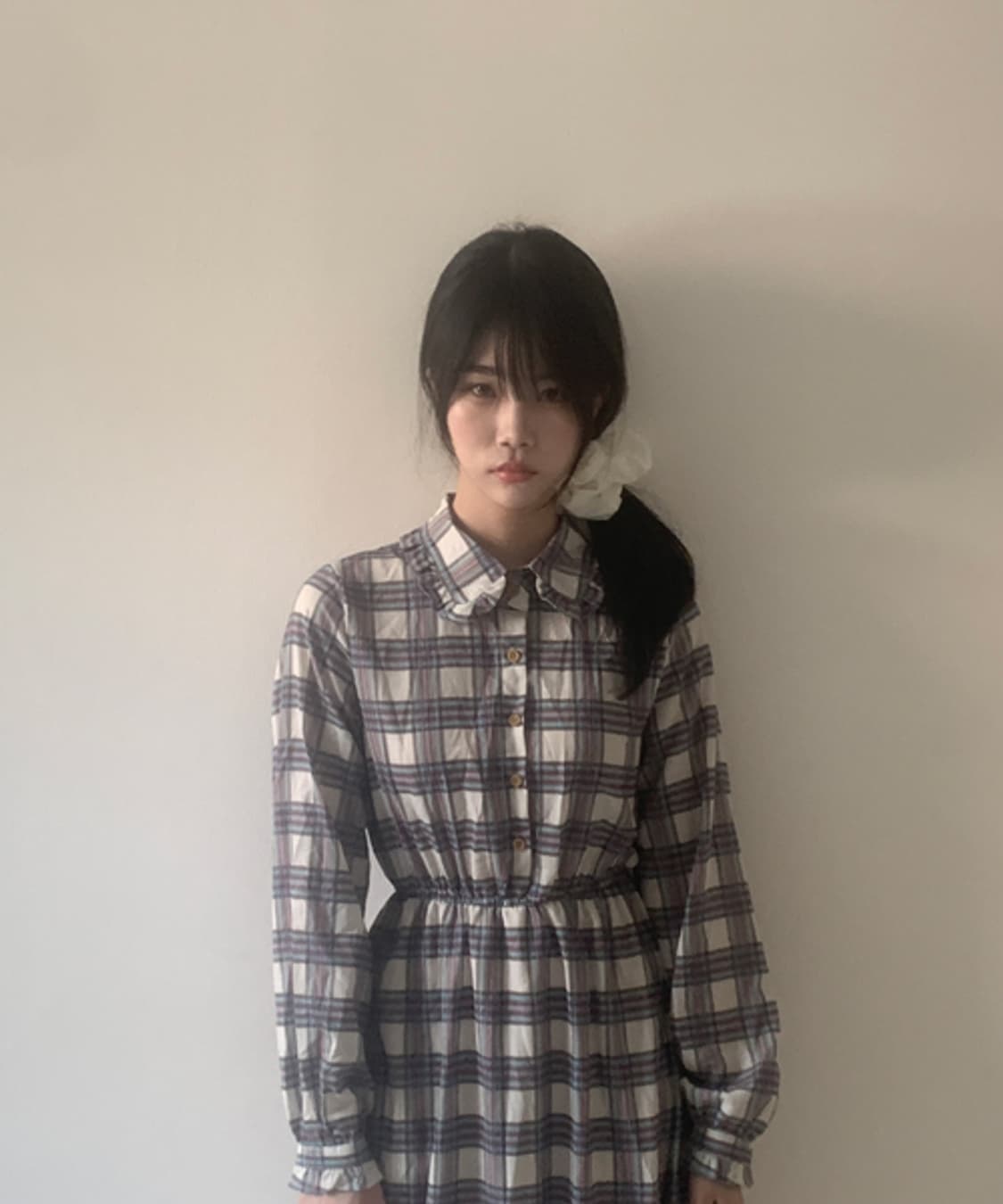 Check button dress 상품이미지2