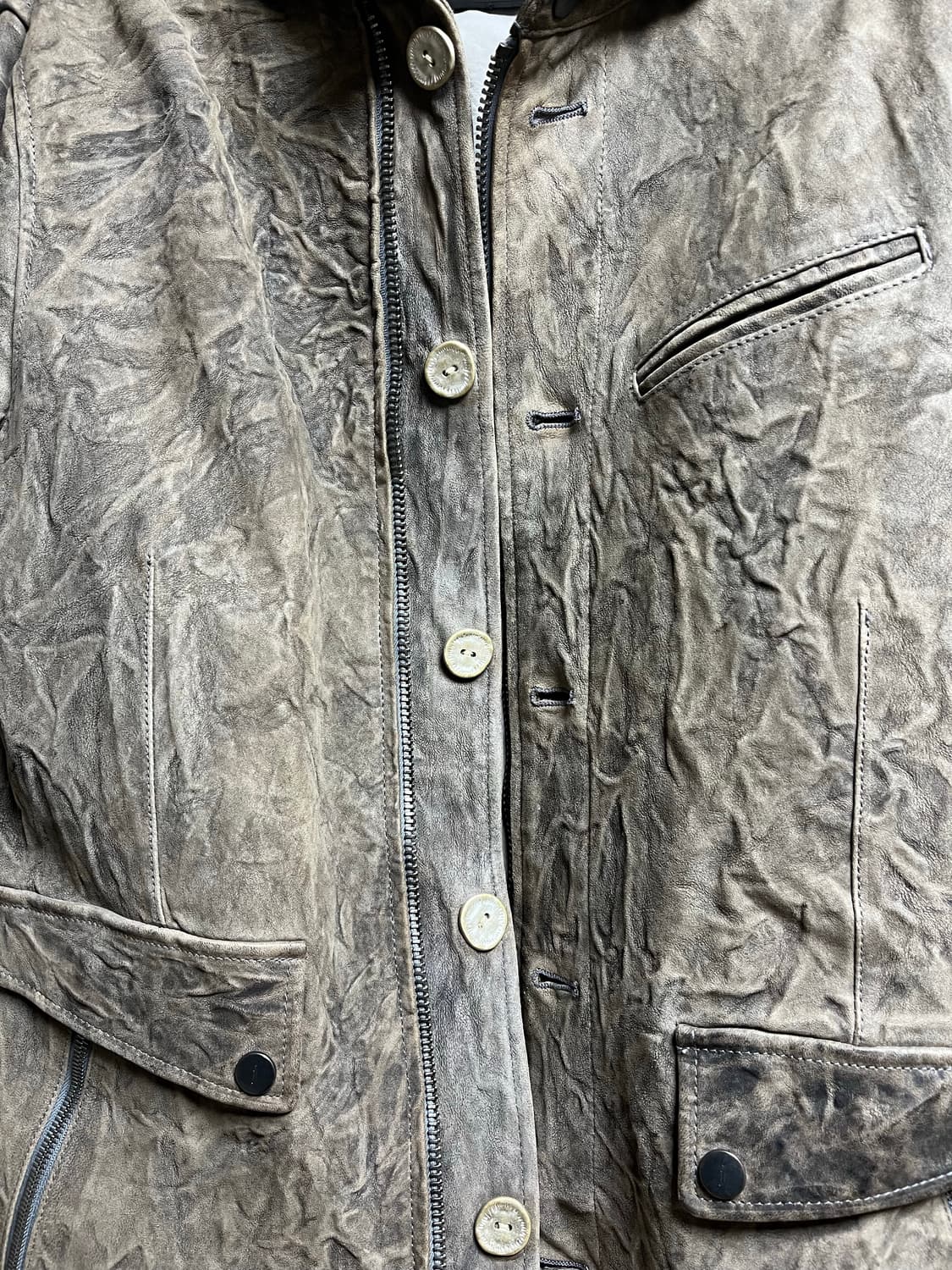 존바바토스 더티워싱 가죽 카코트/50 상품이미지5