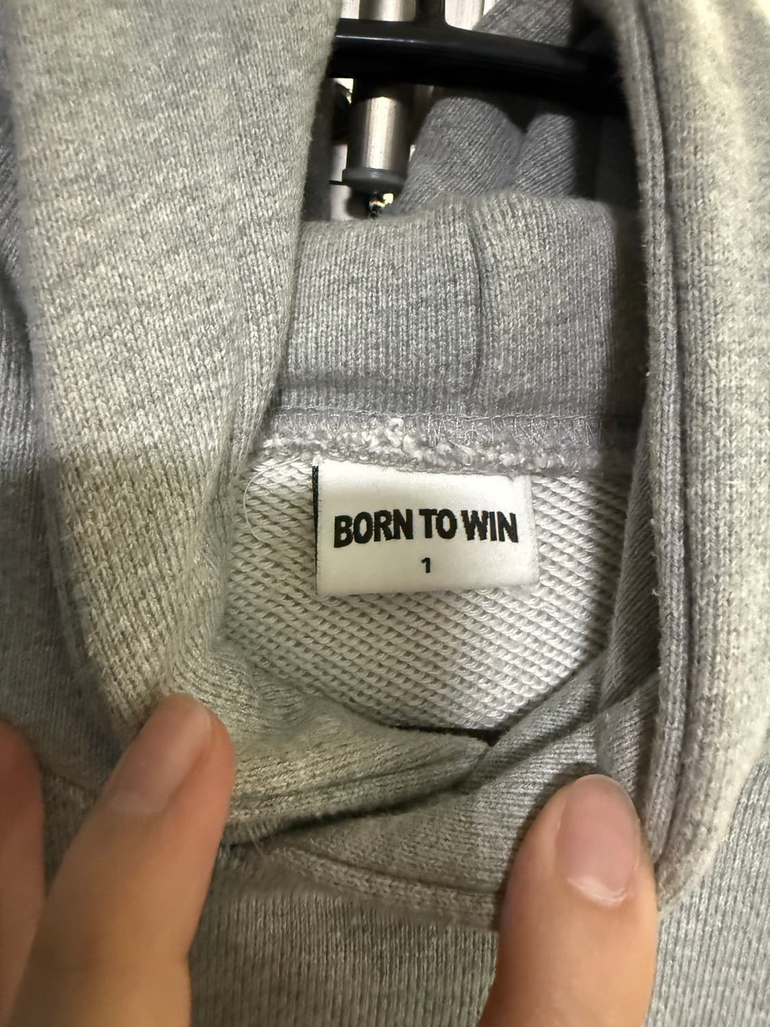 본투윈 그레이 후드티 1사이즈 상품이미지4