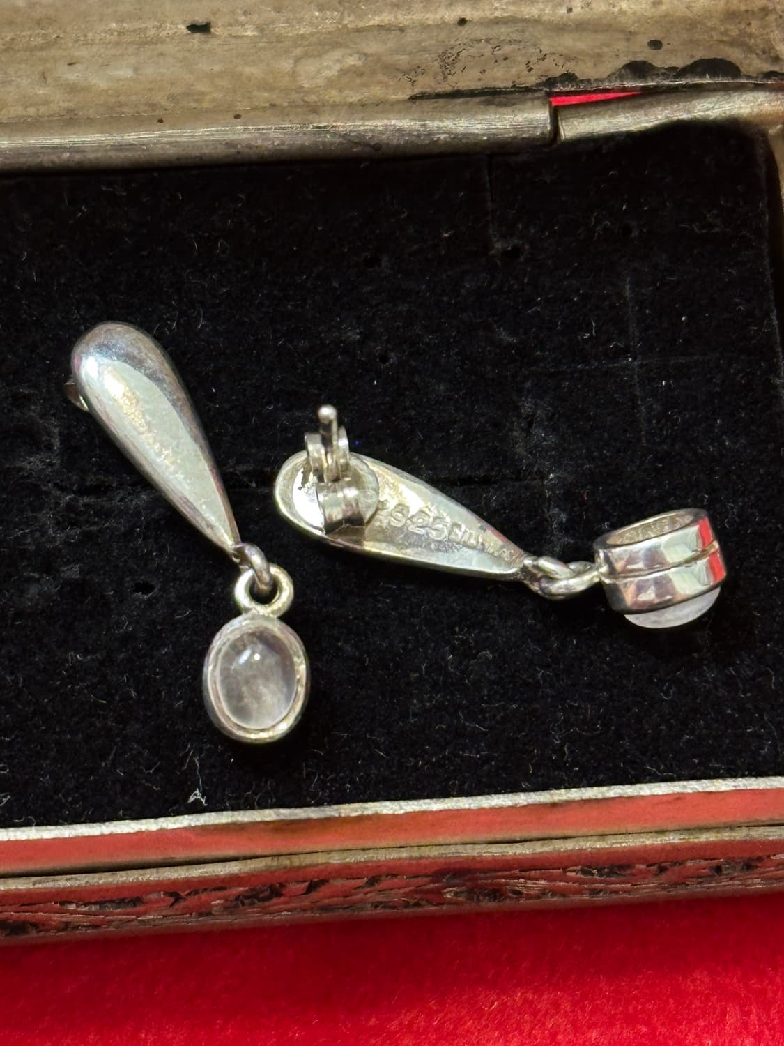 Vintage moonstone 925silver earring 상품이미지3
