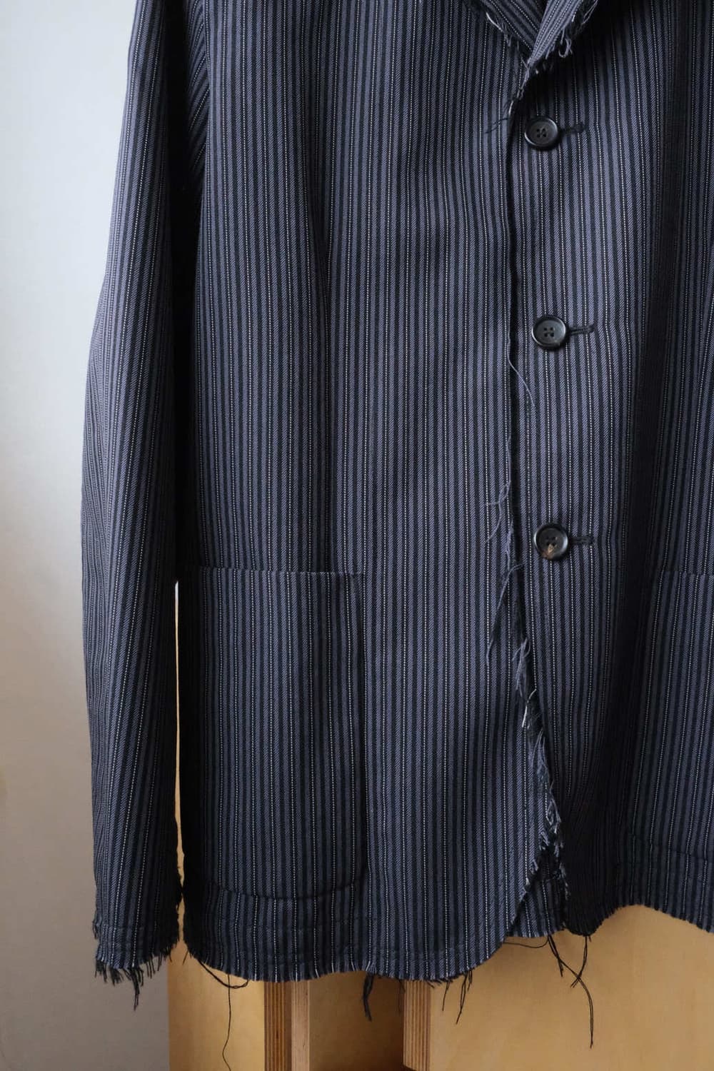 Distressed Pinstripe Jacket 상품이미지4