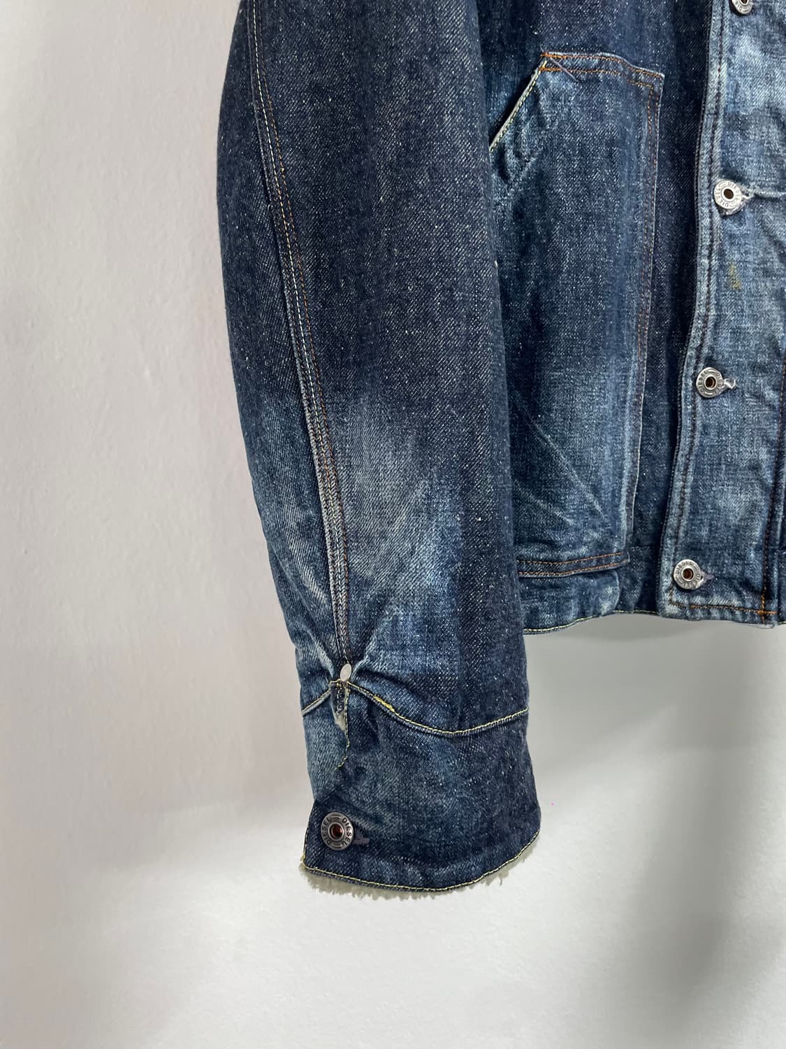  디젤 워시드 데님 쉐르파 자켓 (on.12) 상품이미지4