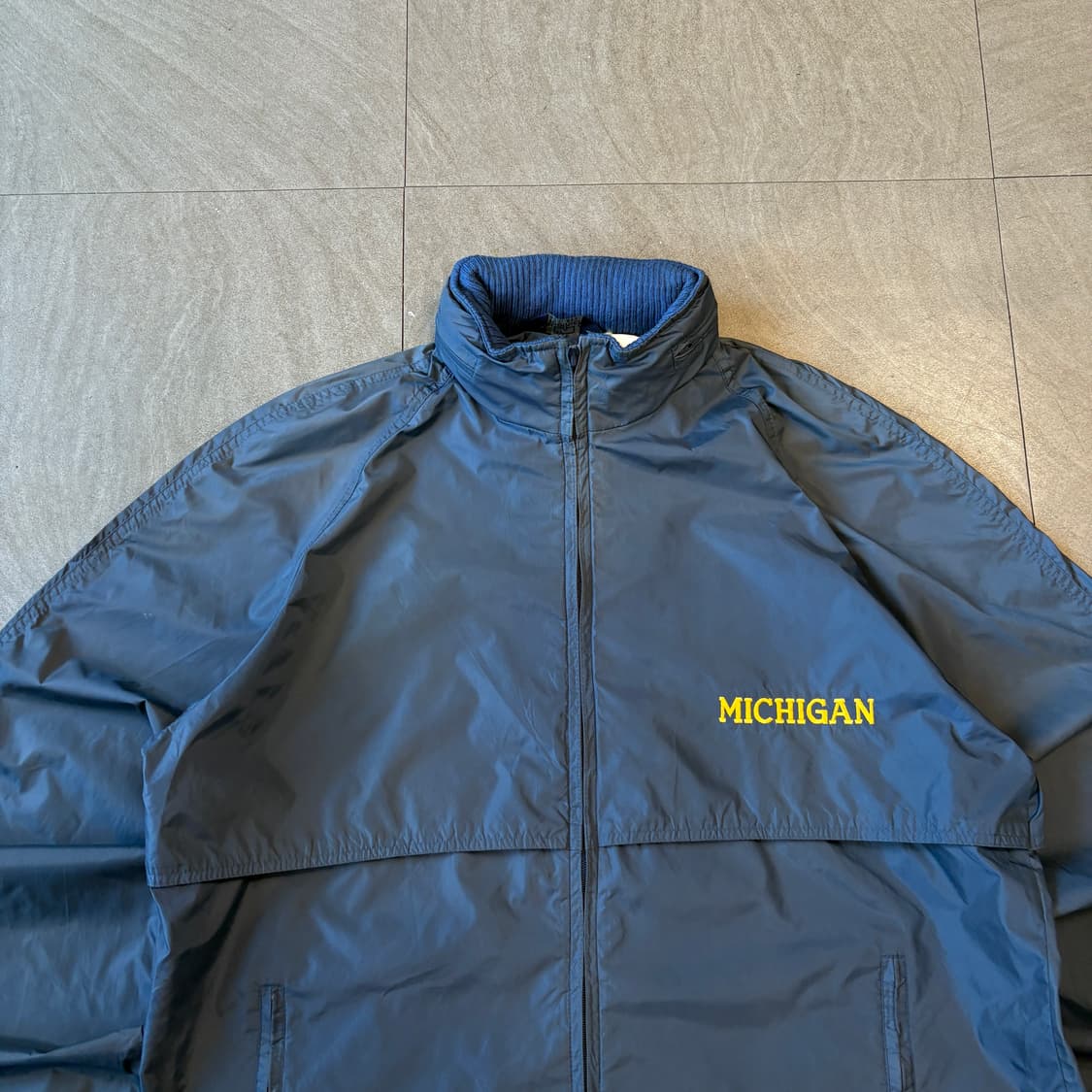 90년대 생산 울리치 네이비 윈드브레이커 자켓 상품이미지3