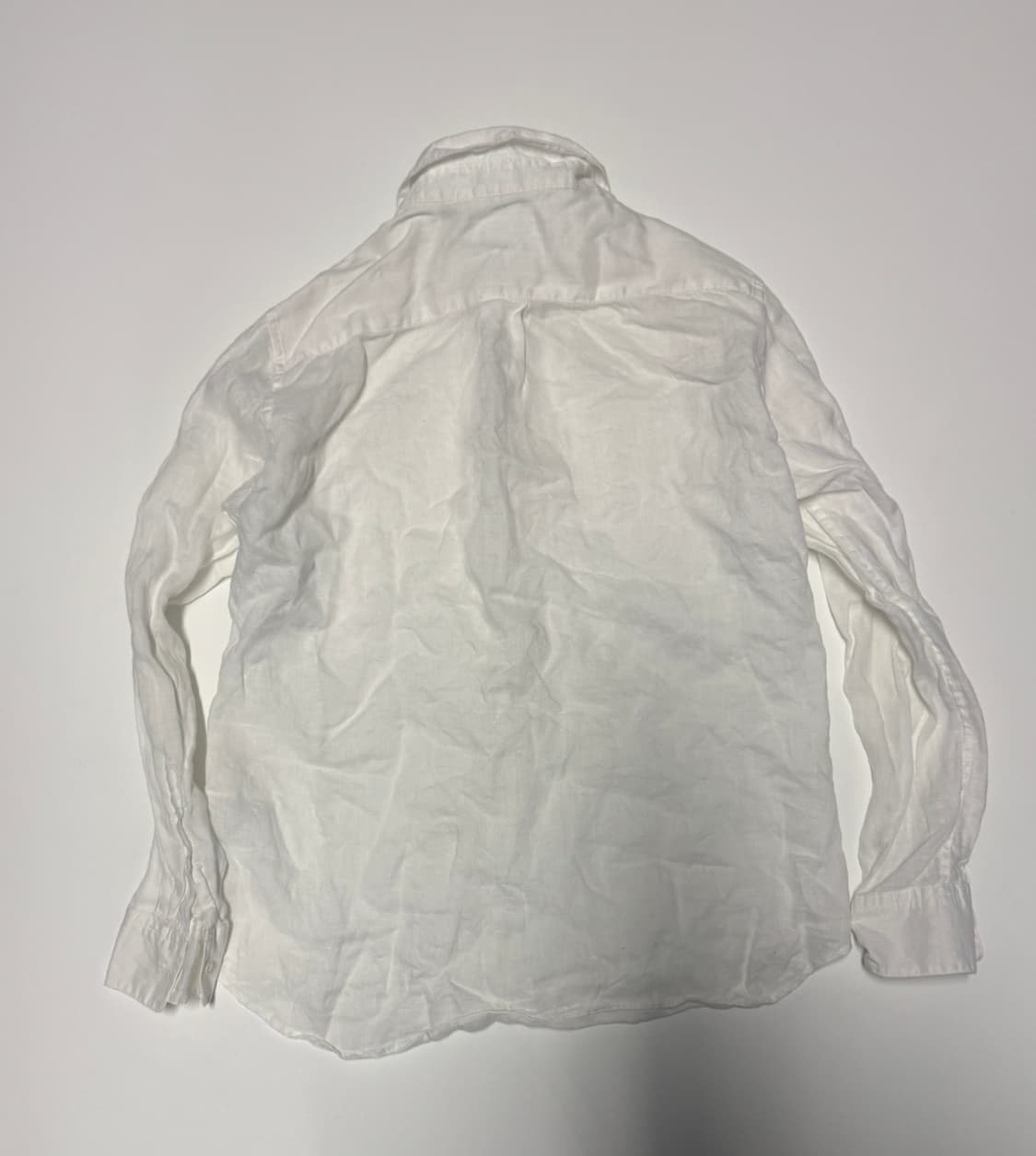 여성 유니클로 린넨 화이트셔츠 S 상품이미지3