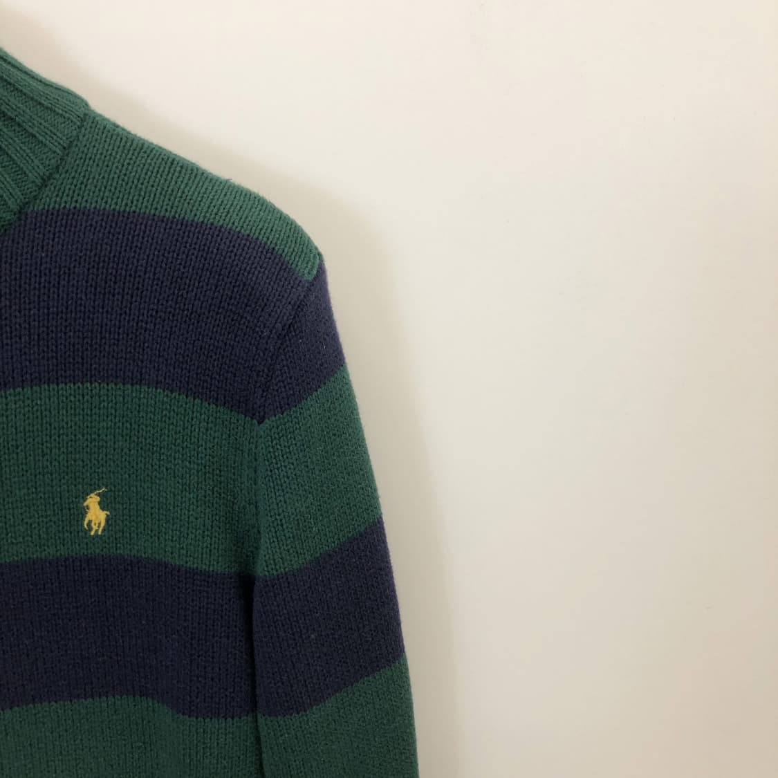 폴로 랄프로렌 코튼 니트집업 55 옐로우포니 상품이미지2