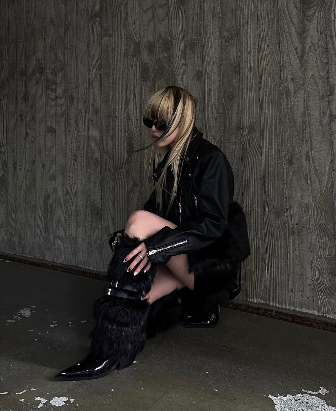 buckle fur leg warmer 상품이미지2