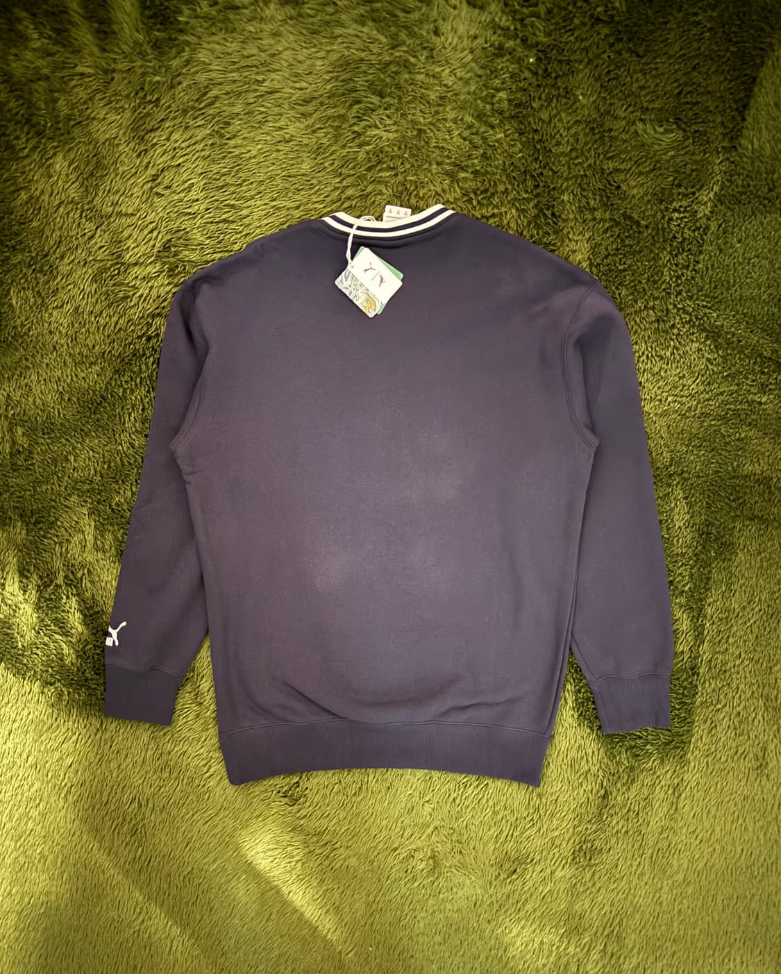 [S] 스테이플 피죤 X 푸마 콜라보 릴렉스 핏 브이넥 스웻셔츠 네이비 상품이미지7