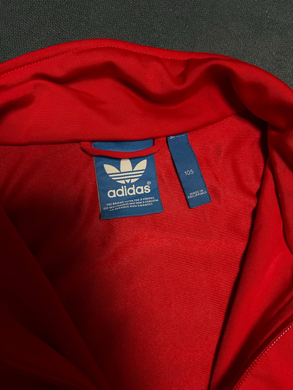 아디다스 구파 레드 홍시 져지 트랙탑 상품이미지3