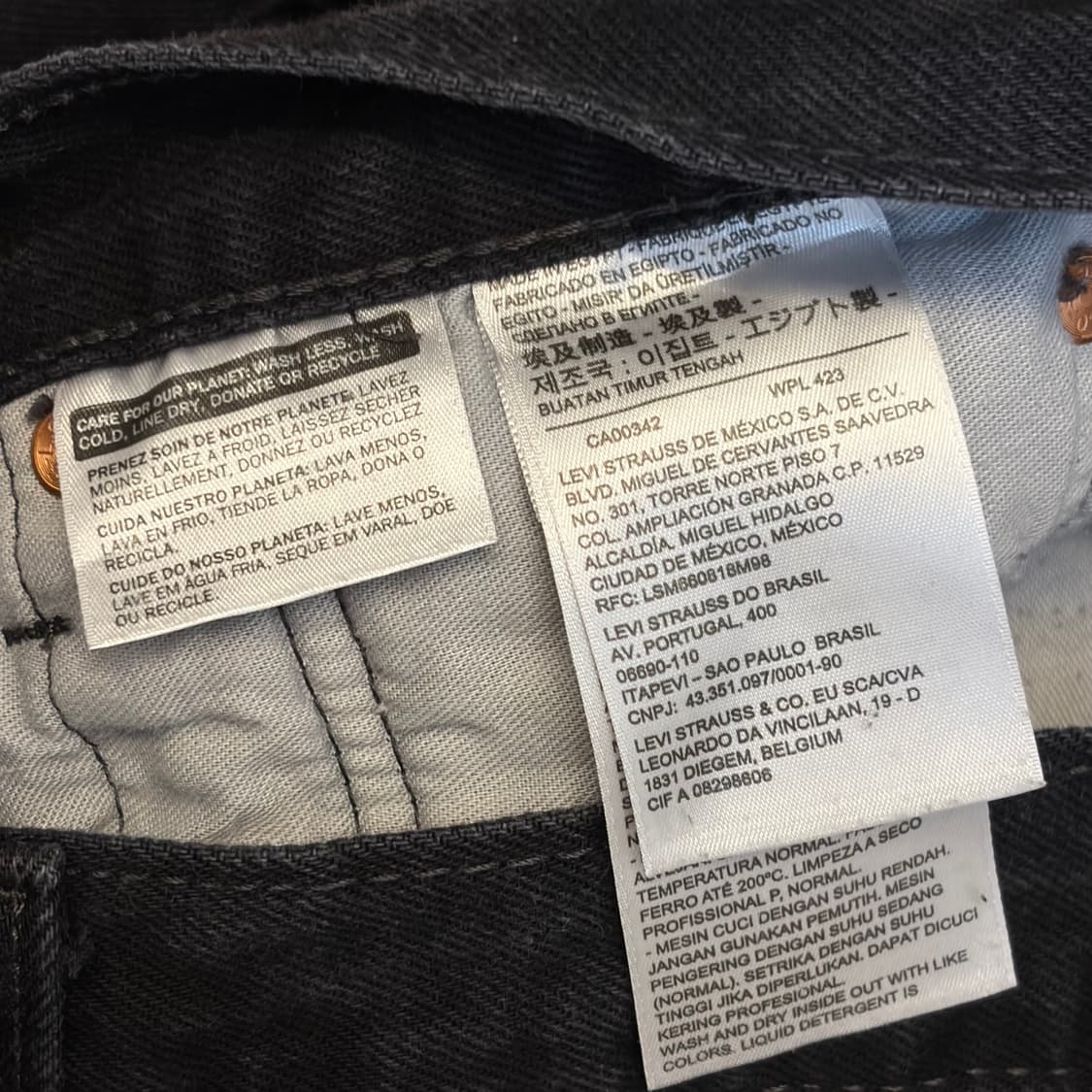 미국 빈티지 리바이스 501 블랙진 청바지 상품이미지4